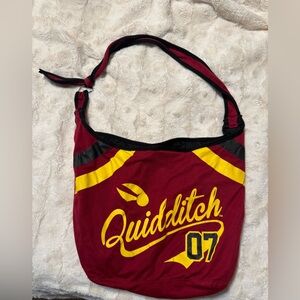 Maroon and Yellow Quidditch Graphic Shoulder Bag
